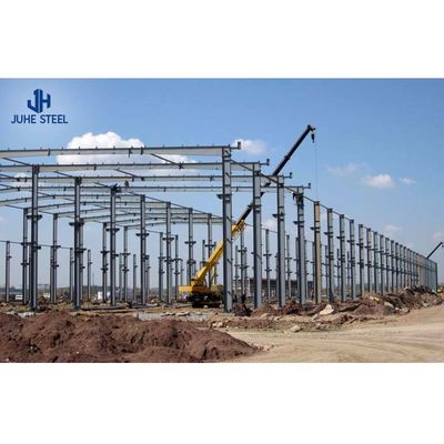 1000 mét vuông Prefabricated Ready Made Steel Structure Tòa nhà kho cho nhà máy thực phẩm