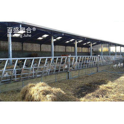 Xây dựng kim loại cấu trúc thép tùy chỉnh cho bò bò bò / chăn cừu / nhà lợn
