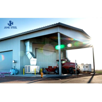An toàn Cấu trúc thép bền giá rẻ Xưởng kho Prefab Nhà để xe hangar Shed