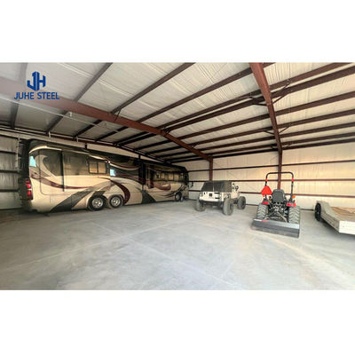 An toàn Cấu trúc thép bền giá rẻ Xưởng kho Prefab Nhà để xe hangar Shed