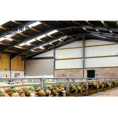 Ưu đãi Prefabricated Steel Structure Ngôi nhà nuôi dê với cửa trượt