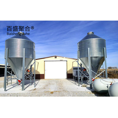 Multi Floor Large Scale Chicken Coop Shed Farm House Warehouse với cửa sổ hợp kim nhôm