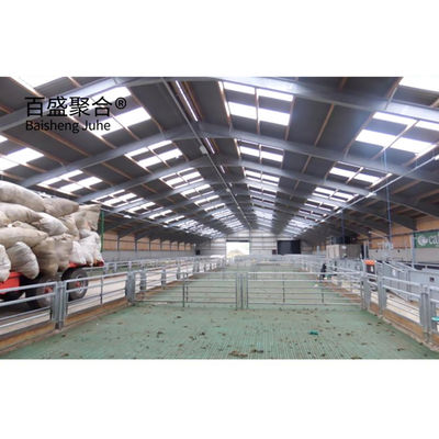 Prefab Steel Structure Sheep Shed Farm Building Thiết kế được làm bằng thép carbon thấp Q235