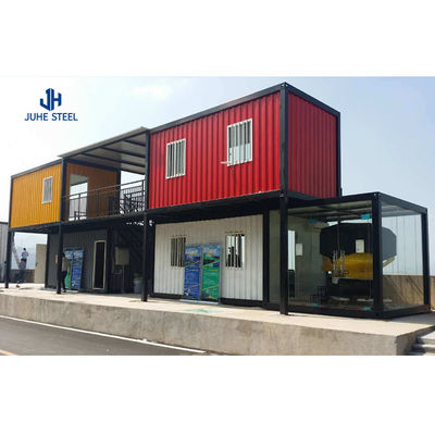 Khách sạn Flat Pack Container House Prefab 20ft Hành động Gập gấp Slide ra cấu trúc thép