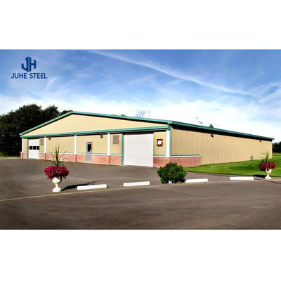 Industrial Prefabricated Steel Structure Workshop Hall với cửa sổ hợp kim nhôm