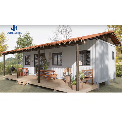 Nhà chứa sang trọng theo phong cách hiện đại Thiết kế Prefab với cửa thép và cửa sổ nhôm