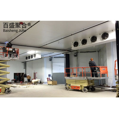 Lớp mái bằng thép lợp bước vào tủ đông lạnh để lưu trữ hải sản