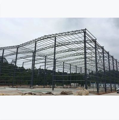 Prefab Steel Structure Warehouse Workshop Tòa nhà Xây dựng với thiết kế vẽ 3D
