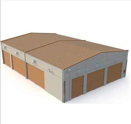 Prefab Steel Structure Warehouse Workshop Tòa nhà Xây dựng với thiết kế vẽ 3D