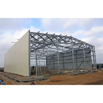 Prefab Steel Structure Warehouse Workshop Tòa nhà Xây dựng với thiết kế vẽ 3D