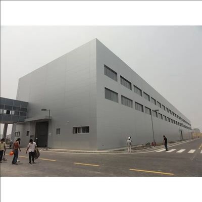 Góc mái bằng thép lợp gạch thép Sandwich Panel Prefabricated Warehouse cho lớp Q235B Q355B
