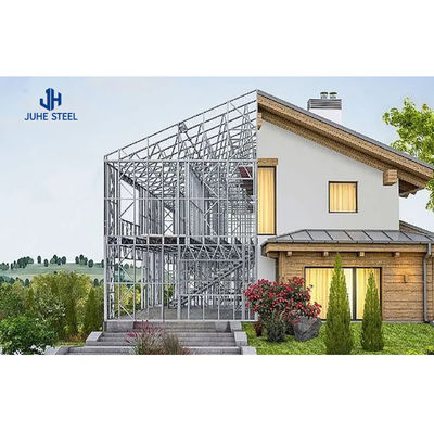 Sliding Door Prefab Steel Frame Structure House Kits Villa với cửa sổ hợp kim nhôm