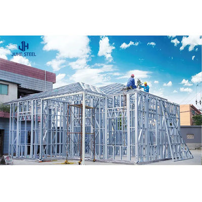 Sliding Door Prefab Steel Frame Structure House Kits Villa với cửa sổ hợp kim nhôm