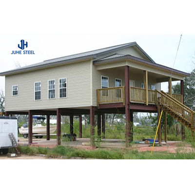 Villa Prefab với sàn gạch gốm Thiết kế hiện đại Khách sạn Cấu trúc thép nhẹ