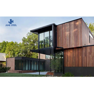 Nhà Prefab container với Solid H-shaped Steel Beam và Sandwich Panel Door
