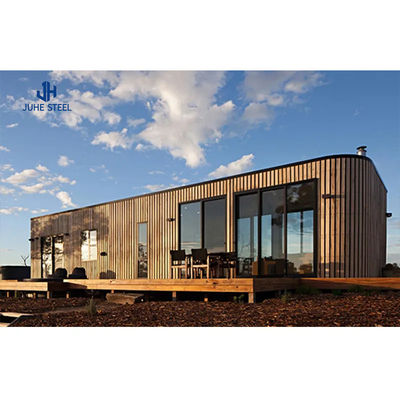Nhà Prefab container với Solid H-shaped Steel Beam và Sandwich Panel Door