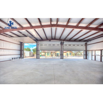 Dễ dàng lắp ráp Prefab Metal Steel Structure Nhà để xe với Solid H-shaped Steel Beam