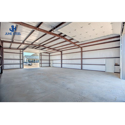 Dễ dàng lắp ráp Prefab Metal Steel Structure Nhà để xe với Solid H-shaped Steel Beam