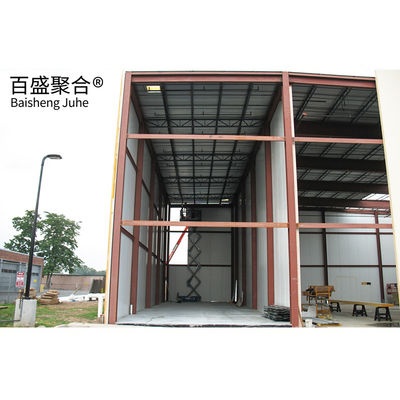 Cấu trúc thép kho lạnh được chế tạo sẵn / kho/xưởng sản xuất thép nhẹ Q355 Q235