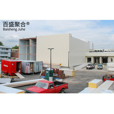 Cấu trúc thép kho lạnh được chế tạo sẵn / kho/xưởng sản xuất thép nhẹ Q355 Q235