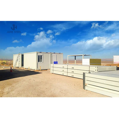 Nhà container giá cả phải chăng và hiện đại với tấm sandwich EPS 50/75mm / tường len đá