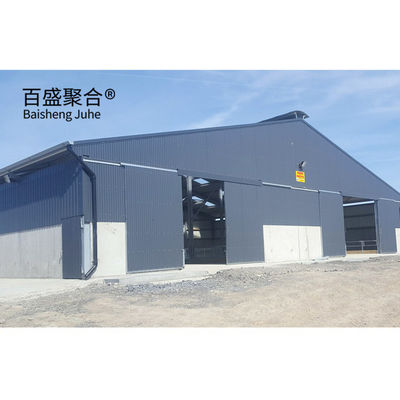 Tùy chỉnh Chỗ chăn nuôi dê được chế tạo sẵn với sợi thép H và cửa sổ hợp kim nhôm