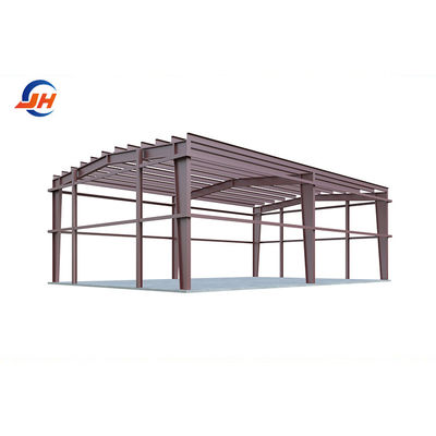Single Steel Sheet Roofing Three-car Capacity 24x36 Garage for Small Auto Repair Shop Nhà để xe nhỏ