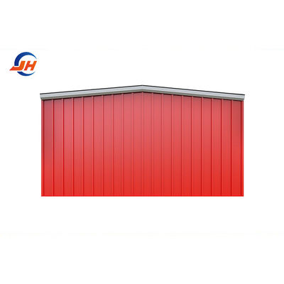 Single Steel Sheet Roofing Three-car Capacity 24x36 Garage for Small Auto Repair Shop Nhà để xe nhỏ