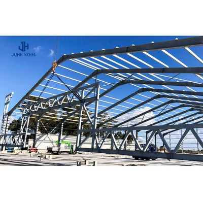 Xưởng kho công nghiệp được chế tạo sẵn H-shaped Solid Steel Beam Main Frame cho xây dựng
