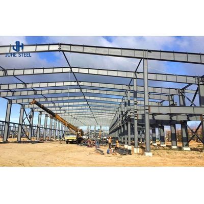 Thiết kế nhanh Khung cấu trúc thép nhẹ Kho chứa kim loại tiền chế với độ trải dài lớn