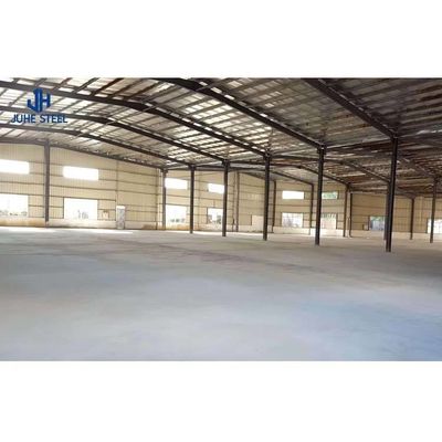 Thiết kế nhanh Khung cấu trúc thép nhẹ Kho chứa kim loại tiền chế với độ trải dài lớn
