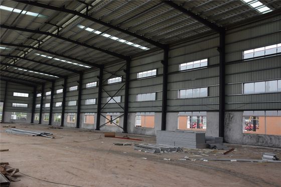 Q235B Nhà máy cấu trúc kim loại thép tiền chế Xưởng bán kho lưu trữ
