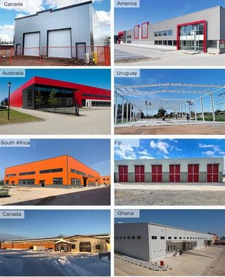 Q235B Nhà máy cấu trúc kim loại thép tiền chế Xưởng bán kho lưu trữ