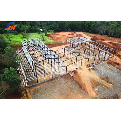 Xưởng xây dựng thép trong kho với cửa sổ hợp kim nhôm và khung kim loại thép