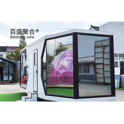 Smart Camping Container Houses Toàn bộ nhà di động sẵn sàng với màn hình điều khiển bằng giọng nói