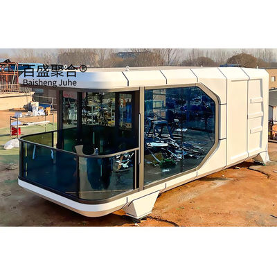 Smart Camping Container Houses Toàn bộ nhà di động sẵn sàng với màn hình điều khiển bằng giọng nói