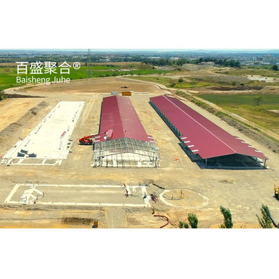 ± 1% Độ khoan dung Xây dựng nhanh cấu trúc thép Nhà gà cho trang trại gia cầm chế tạo sẵn
