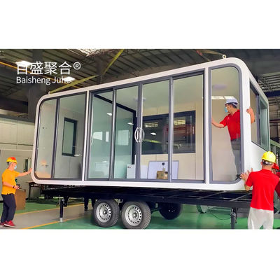 20ft 40ft Container House Điện thoại làm việc văn phòng Pod cho ngoài trời Modern Prefab House