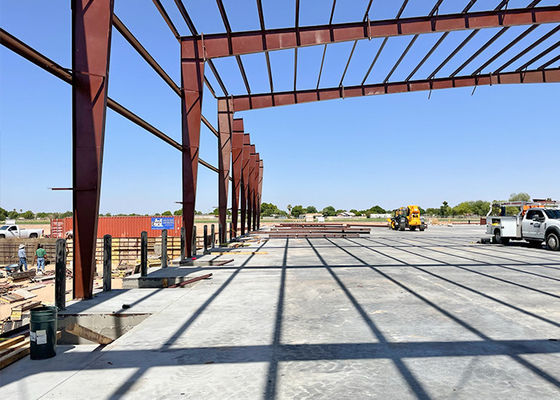 Q355 Q235B Thép cấp siêu thị Nhà thép Prefab cho xây dựng cấu trúc thép