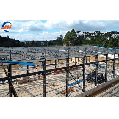 Tòa nhà cấu trúc thép với cửa trượt Nhà xưởng cao tầng được chế tạo sẵn Nhà kho máy