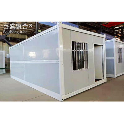 Container House at với mái nhà của 50/75mm EPS Sandwich Panel / Rock Wool