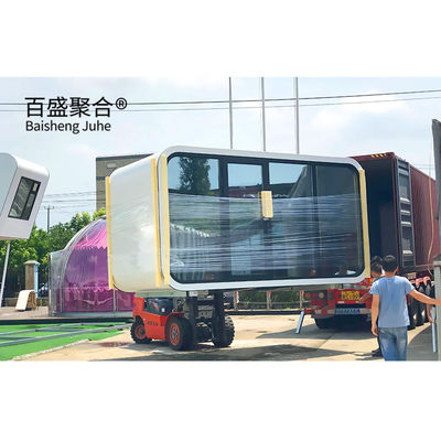 Kiosk House Apple 20Ft 40Ft Thép kẽm khung ngoài trời Modern Prefab Office Pod Cabin