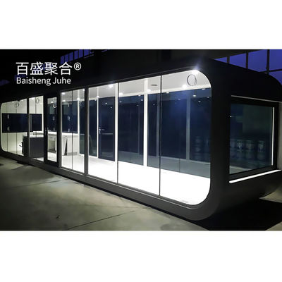 Kiosk House Apple 20Ft 40Ft Thép kẽm khung ngoài trời Modern Prefab Office Pod Cabin
