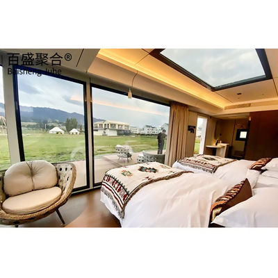 Nhà chứa thép Nhà chứa mô-đun thương mại với 2 phòng ngủ và nhà bếp