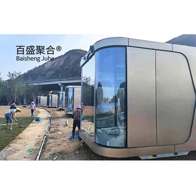 Nhà chứa Villa Nhà chứa kính hai kính tùy chỉnh Khách sạn Cabin Space Capsule