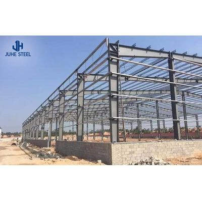 Cấu trúc thép dải dài khung nhà máy giá kho sản xuất sẵn trong ứng dụng lưu trữ