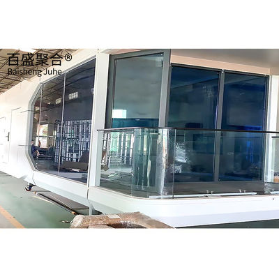 Nhà biệt thự trang trí cảnh quan Nhà cápsula táo di động được chế tạo sẵn với sân thượng