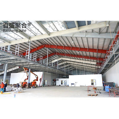 Nhà máy chống gió Xây dựng cấu trúc thép trước chế tạo hạng nhẹ Q235 Q355B