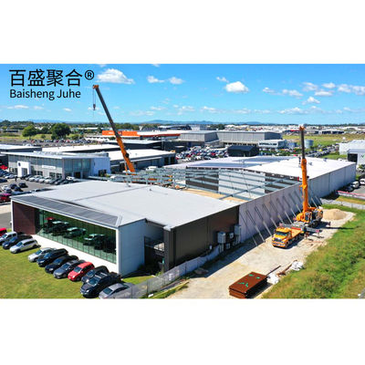 Nhà máy chống gió Xây dựng cấu trúc thép trước chế tạo hạng nhẹ Q235 Q355B