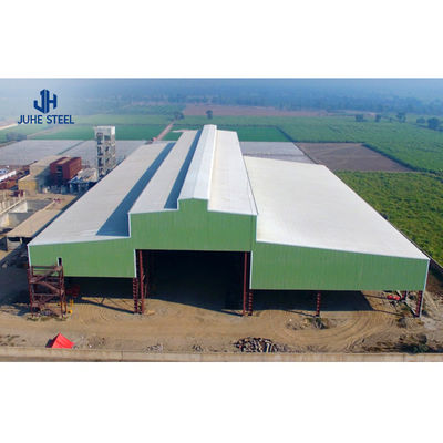 Xưởng kho Góc thép xây dựng nhà khung thép cấu trúc thép với cần cẩu